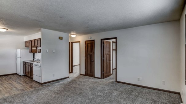 Kitchen & Dining from Living Room