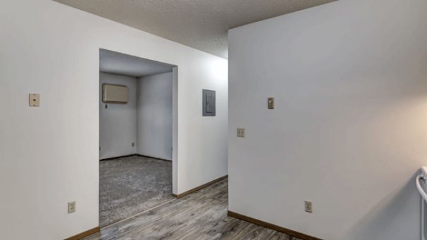 Kitchen to Hallway & Living Room