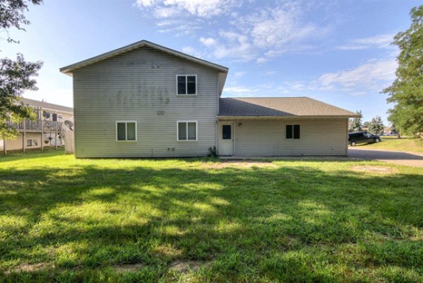 Yard and Attached Garage