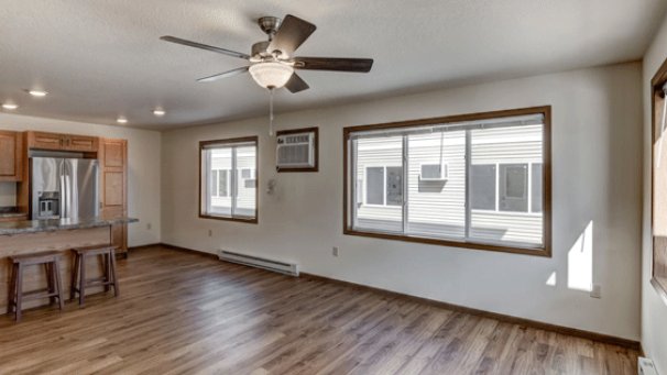 Kitchen & Dining from Living Room