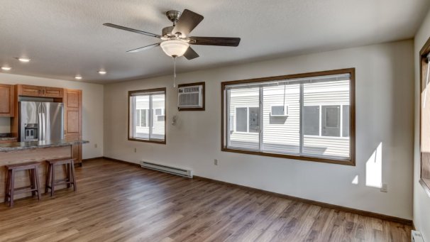 Kitchen & Dining from Living Room