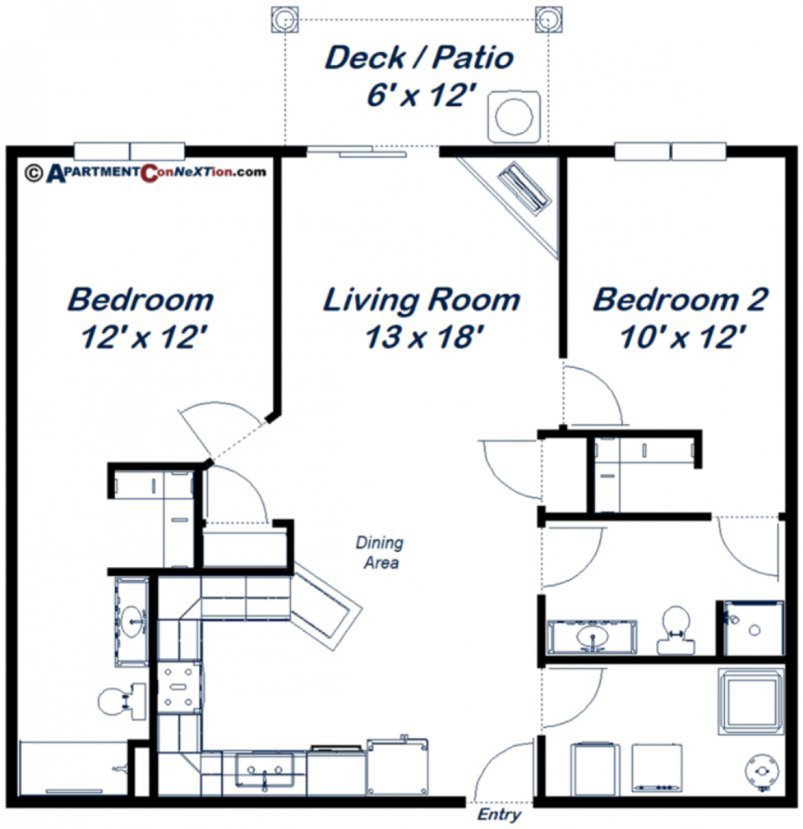 2-Bedroom Floor Plan 2-Bedroom Floor Plan