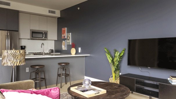 Living Room to Breakfast Bar & Kitchen