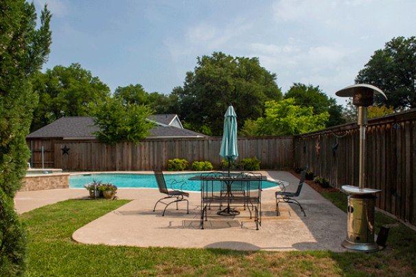 Back Yard and Swimming Pool